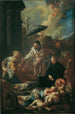Saint François Xavier parmi les pestiférés à Goa - Paul Troger — Ansicht des Kunstwerks