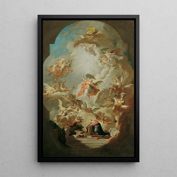 L'Annonciation à Marie - Paul Troger — gerahmtes Bild an der Wand