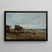 Landschaft eines französischen Landlebens - Paul Vernon — gerahmtes Bild an der Wand