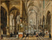 Innenansicht einer gotischen Kathedrale - Paul Vredeman de Vries — Ansicht des Kunstwerks