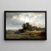 Sommerlandschaft mit Bauernhof und Mühle - Paul Weber — gerahmtes Bild an der Wand