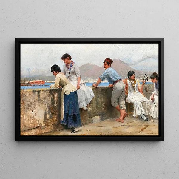 Paul Wilhelm KellerReutlingen - The Pier of Naples with Vesuvius in the Background.webp