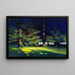 Innenansicht eines Waldes mit einer Herde Schafe, die weiden - Paul Wilhelm Keller-Reutlingen — gerahmtes Bild an der Wand