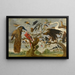 Konzert der Vögel - Paul de Vos — gerahmtes Bild an der Wand