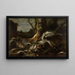 Landschaft mit Jagd - Paul de Vos — gerahmtes Bild an der Wand