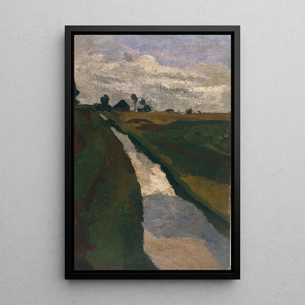 Moorkanal - Paula Modersohn-Becker — gerahmtes Bild an der Wand