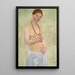 Selbstporträt zum 6. Hochzeitstag - Paula Modersohn-Becker — gerahmtes Bild an der Wand