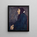 Alte bäuerin sitzend - Paula Modersohn-Becker — gerahmtes Bild an der Wand