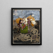 Stillleben mit grünem Vase - Paula Modersohn-Becker — gerahmtes Bild an der Wand