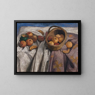 Paula ModersohnBecker - Still life with apples and bananas.webp
