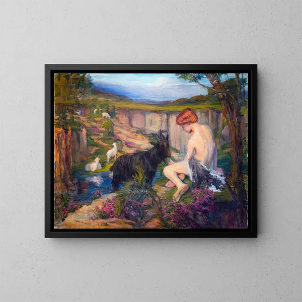 Allegorie der Kunst - Pauline Adour — gerahmtes Bild an der Wand