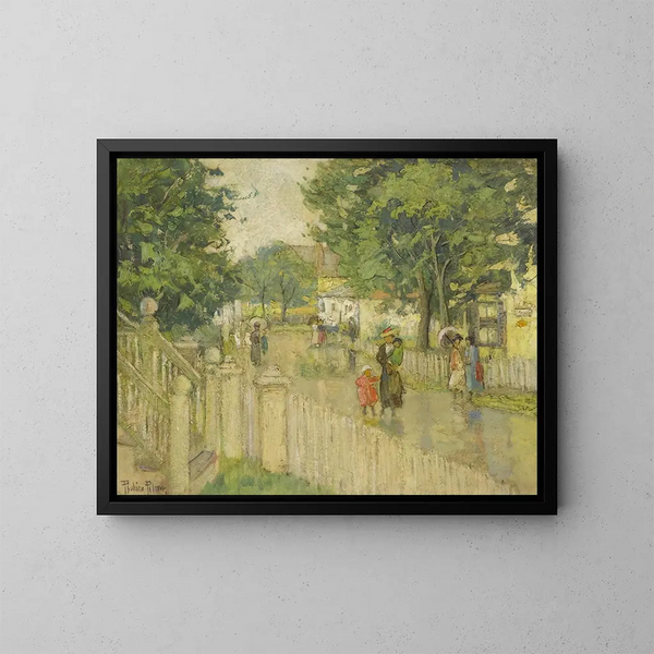 Nach dem Regen - Pauline Palmer — gerahmtes Bild an der Wand