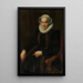Portrait de Maria van Utrecht vers 1552-1629 - Paulus Moreelse — gerahmtes Bild an der Wand