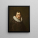 Portrait eines Gentlemans - Paulus Moreelse — gerahmtes Bild an der Wand