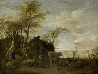 Eine Hirtenhütte - Paulus Potter — Ansicht des Kunstwerks