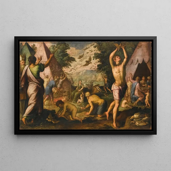 Pauwels Franck - An Episode From The Exodus A Storm Of Quails Gathers Over The Israelites Camp.webp