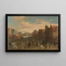 Der Kündigung der Söldner Waardgelders im Dienst der Stadtverwaltung durch den Fürsten Maurits auf dem Neude, Utrecht, 31. Juli 1618 - Pauwels van Hillegaert — gerahmtes Bild an der Wand