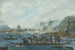 Szene einer Fähre auf der Susquehanna bei Wrights Ferry in der Nähe von Havre de Grace - Pavel Petrovich Svinin — Ansicht des Kunstwerks