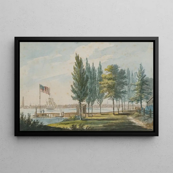 Pavel Petrovich Svinin - Philadelphia from across the Delaware River.webp
