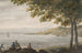 Fischer beim Aalschwimmen am Ufer des Hudson-Flusses - Pavel Petrovich Svinin — Ansicht des Kunstwerks