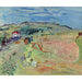 Reproduktion des Gemäldes Landschaftsgemälde mit Weizenfeld und Ochsen - Raoul Dufy