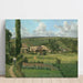 Landschafts-Gemälde mit Weiden, Pontoise - Camille Pissarro — Wandpräsentation des Kunstwerks