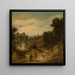 Landschaft mit Figuren - Theobald Michau — gerahmtes Bild an der Wand