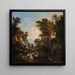 Landschaft mit Nymphen - Károly Mark — gerahmtes Bild an der Wand