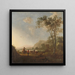 Landschaft mit Hirten und Vieh - Aelbert Cuyp — gerahmtes Bild an der Wand