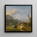 Landschaft mit Ziegen und Schafen - Balthasar Paul Ommeganck — gerahmtes Bild an der Wand