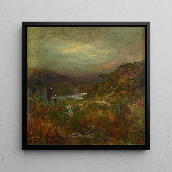 Paysage avec figures - Petrus van der Velden
