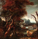 Landschaft mit Figuren - Nachfolger von Salvator Rosa — Ansicht des Kunstwerks