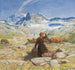 Landschaft mit junger Bäuerin - Erich Erler — Ansicht des Kunstwerks