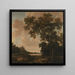 Landschaft mit der Schwanenburg in Kleve - Joris van der Haagen — gerahmtes Bild an der Wand