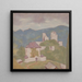 Landschaft mit Ruinen - Milan Thomka Mitrovsk — gerahmtes Bild an der Wand