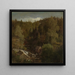Landschaft mit einer Mühle - Hans Gude — gerahmtes Bild an der Wand