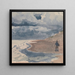 Landschaft mit einem Mann am Strand - William Collins — gerahmtes Bild an der Wand