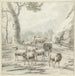 Landschaft mit einer Schafherde in der Nähe eines Baumes - Jan van der Meer der Jüngere — Ansicht des Kunstwerks