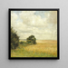 Landschaft mit Blick auf ein Feld - Carl Holse — gerahmtes Bild an der Wand