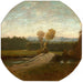 Landschaft mit Brücke und Wasserlauf - Jean-Baptiste Carpeaux — in einem Innenraum präsentiert