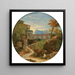 Landschaft klassisch - Francisque Millet — gerahmtes Bild an der Wand
