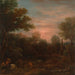 Landschaft im klassischen Stil bei Dämmerung - John Wootton — Ansicht des Kunstwerks