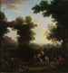 Klassische Landschaft mit Zigeunern - John Wootton — Ansicht des Kunstwerks