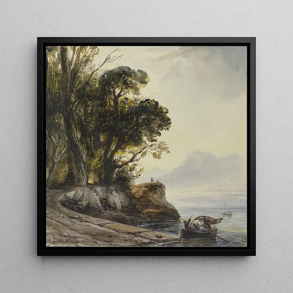 Paysage côtier - Théodore Gudin
