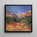 Herbstlandschaft im Maroz-Tal mit Piz Duan und Gletscherhorn - Giovanni Giacometti — gerahmtes Bild an der Wand