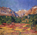 Herbstlandschaft im Maroz-Tal mit Piz Duan und Gletscherhorn - Giovanni Giacometti — Ansicht des Kunstwerks
