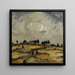 Landschaftsbild mit Wolken - Ilmari Aalto — gerahmtes Bild an der Wand