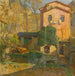 Landschaft an der ligurischen Riviera in Italien - Carl Moll — in einem Innenraum präsentiert