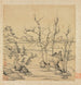 Landschaft im Stil von Ni Zan - Chen Hongshou — Ansicht des Kunstwerks