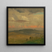 Landschafts-Gemälde des Hudson-Tals - Frederic Edwin Church — gerahmtes Bild an der Wand